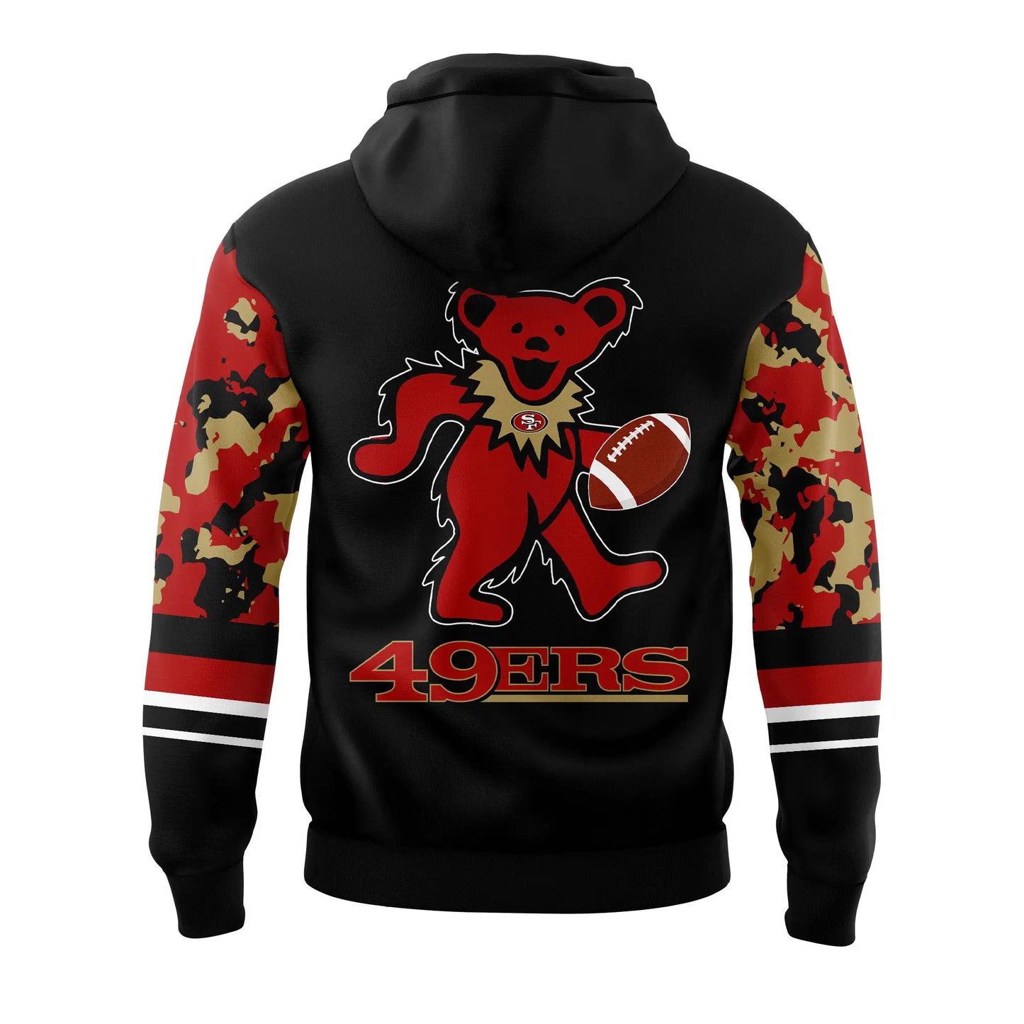 Premium San Francisco 49ers Gear - San Francisco 49ers Grateful Dead Night Hoodie Set - Gear Up For Big Game - High-End SF 49ers Merch