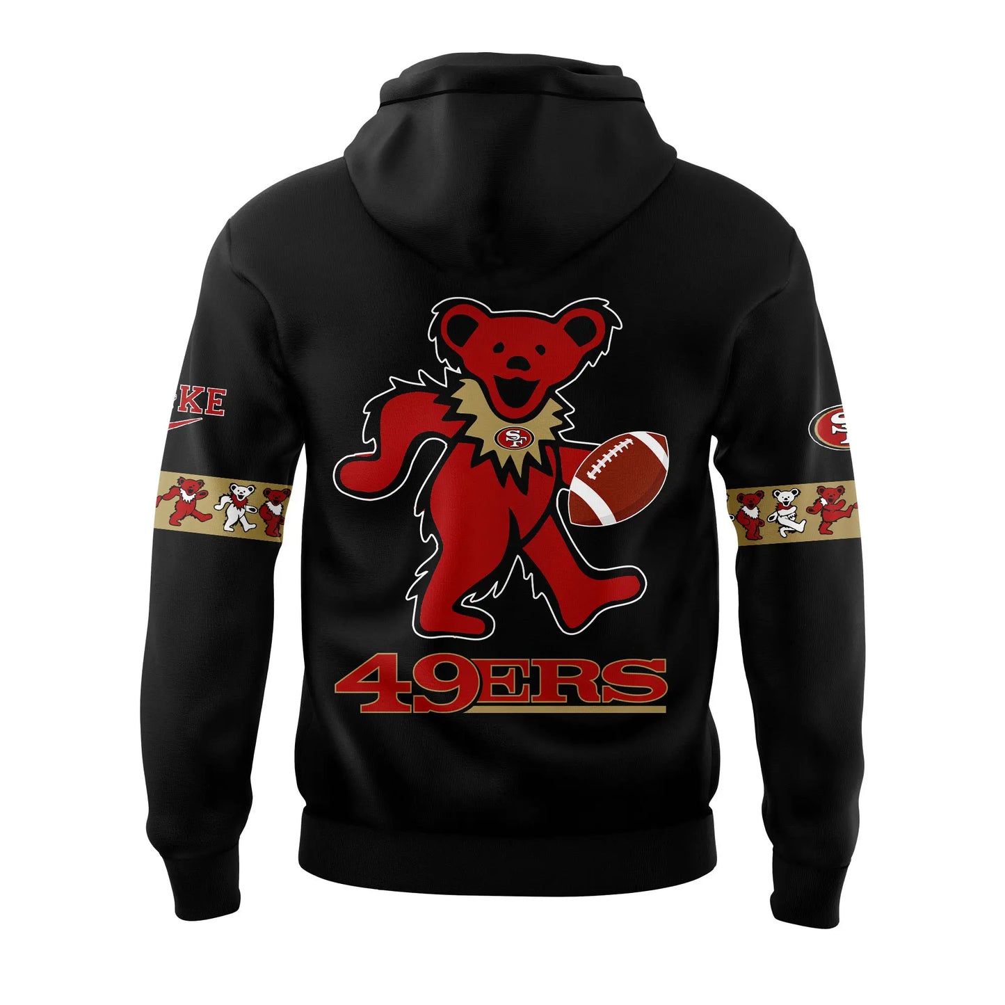 Premium San Francisco 49ers Gear - San Francisco 49ers Grateful Dead Night Hoodie Set - Gear Up For Big Game - High-End SF 49ers Merch