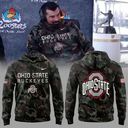 Ohio State Buckeyes 2024 Military Appreciation Club Pullover Hoodie Set - Gift For Buckeye Nation