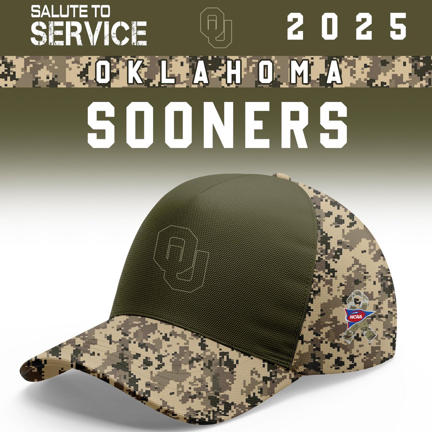 Oklahoma Sooners Salute To Service Limited Hoodie and Cap 2025 Collection