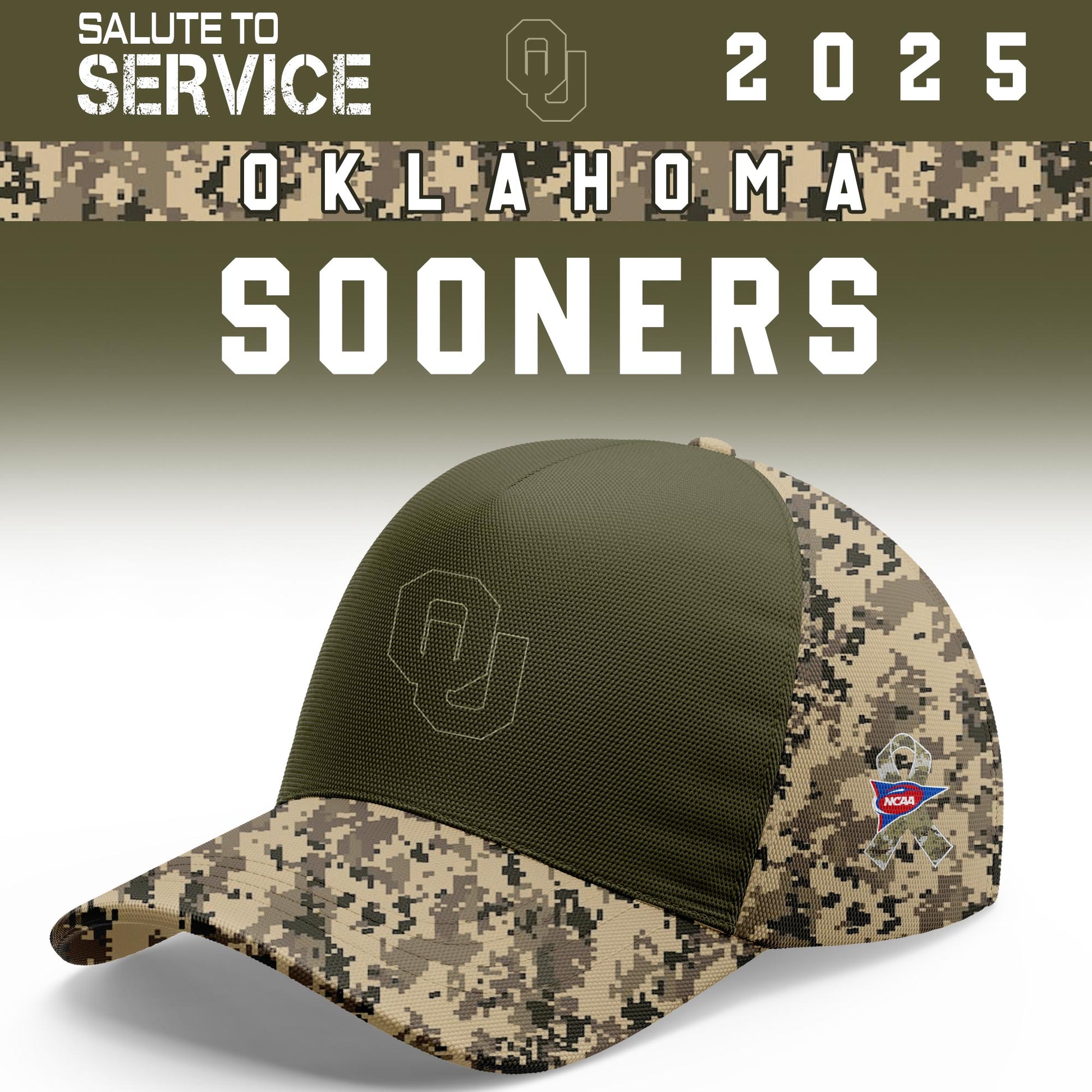 Oklahoma Sooners Salute To Service Limited Hoodie and Cap 2025 Collection