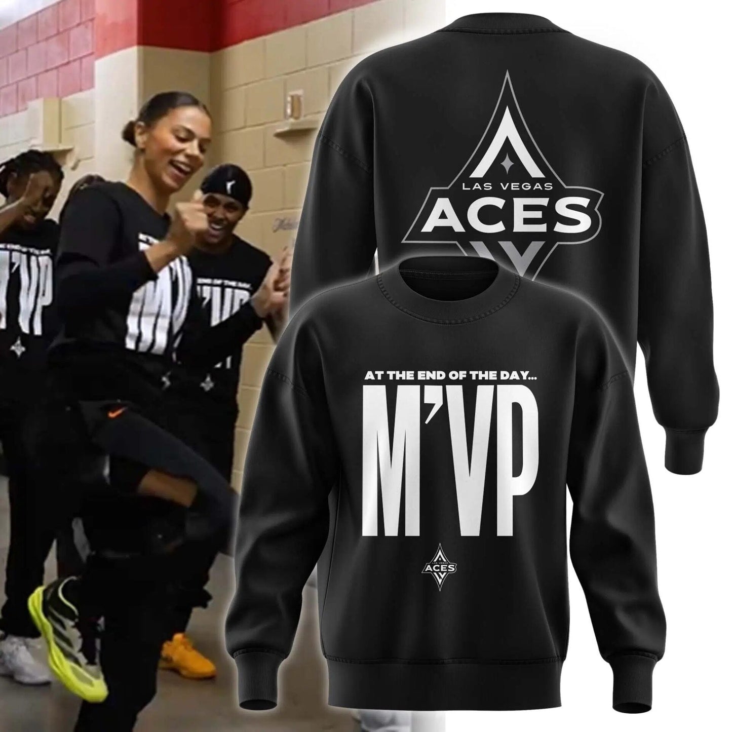 A'ja Wilson Las Vegas Aces WNBA 2024 Limited MVP Sweatshirt