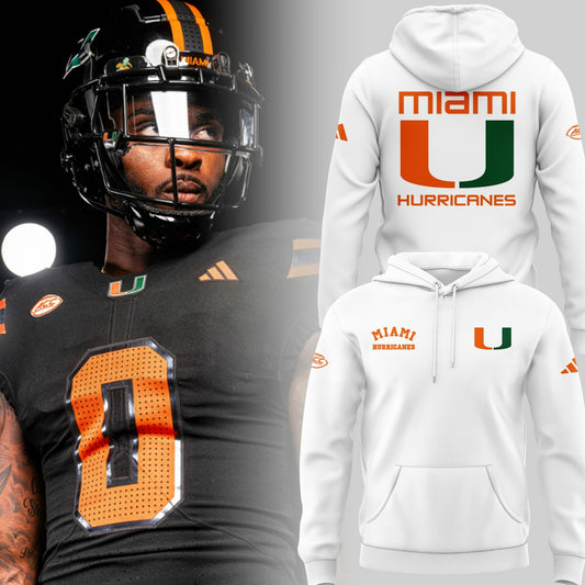 Limited Edition Miami Hurricanes White Hoodie-PU101224504