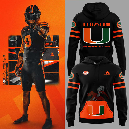 Limited Edition Miami Hurricanes DARK MODE Hoodie-PU102524501