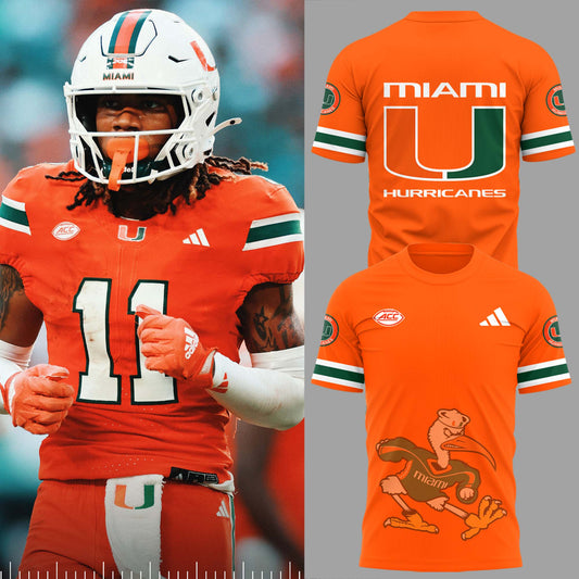 Limited Edition Miami Hurricanes Orange TShirt-PU102524505