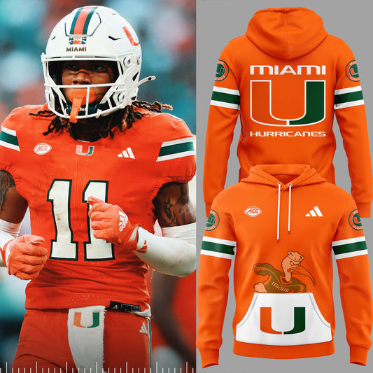 Limited Edition Miami Hurricanes Orange Hoodie-PU102524506