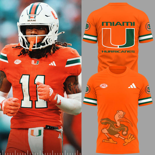 Limited Edition Miami Hurricanes Orange TShirt-PU102524507