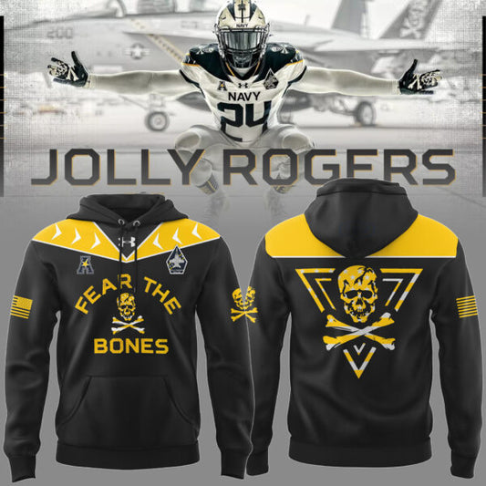 Premium Navy Midshipmen Merch For Fan - Navy Midshipmen Football 2024 Limited Veterans “Jolly Jogger” Hoodie