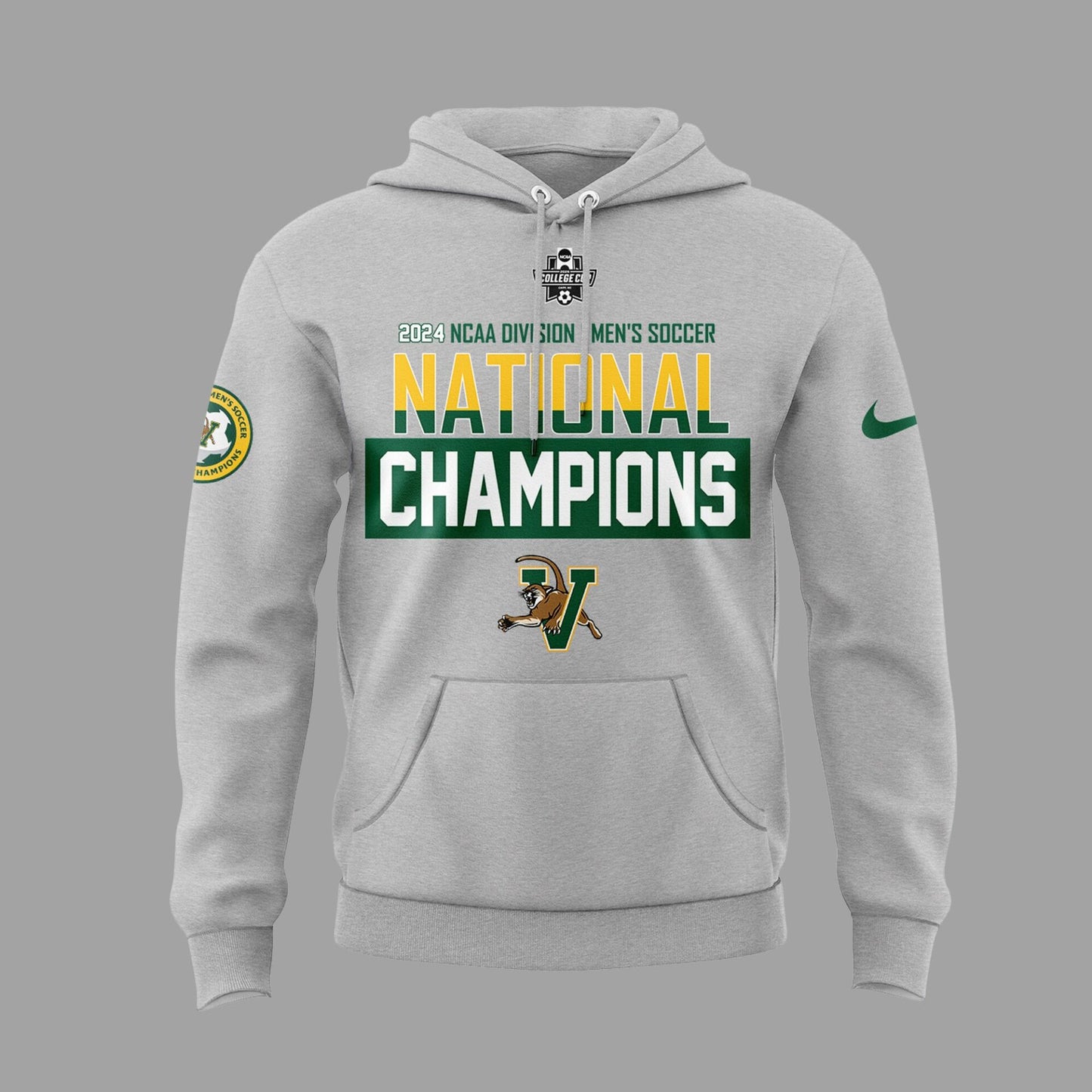 Premium University of Vermont Catamounts Merch - UVM Men’s Soccer 2024 College Cup National Champions Hoodie