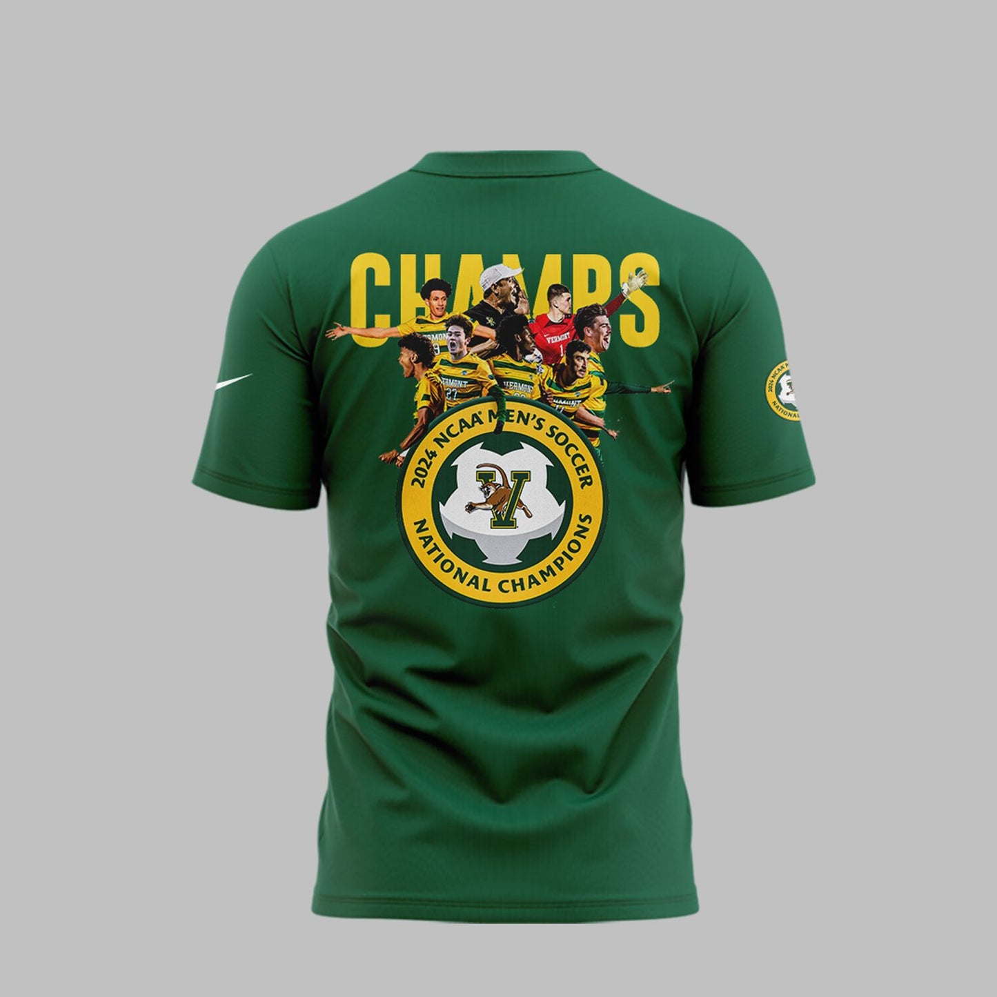 Premium University of Vermont Catamounts Merch - UVM Men’s Soccer 2024 College Cup National Champions T-Shirt