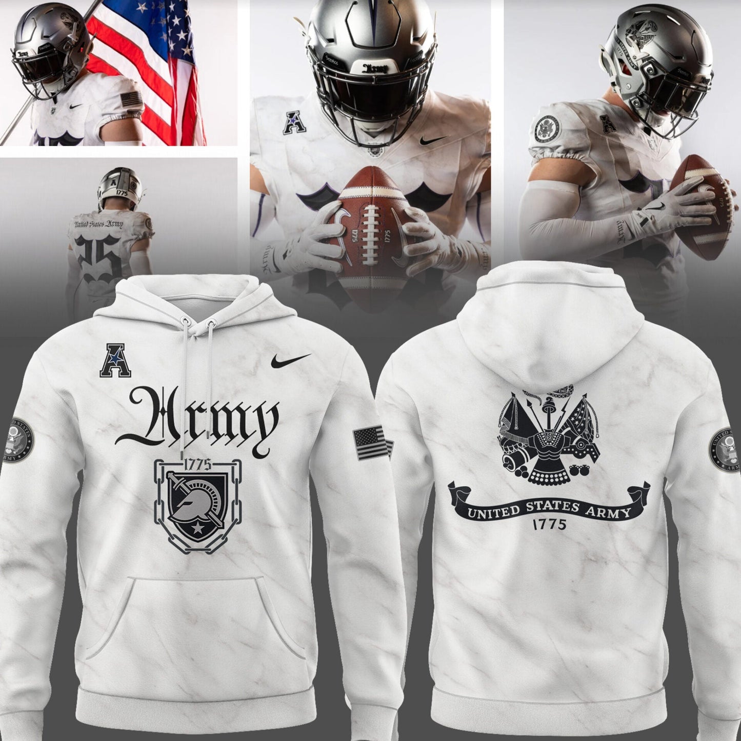 Army Hoodie For The Army-Navy Game - New Released Uniform Edition Army’s 250 Years Hoodie