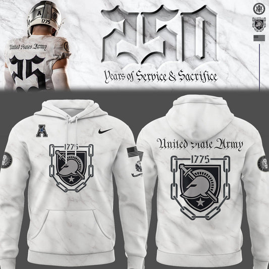 Army Hoodie For The Army-Navy Game - New Released Uniform Edition Army’s 250 Years Hoodie