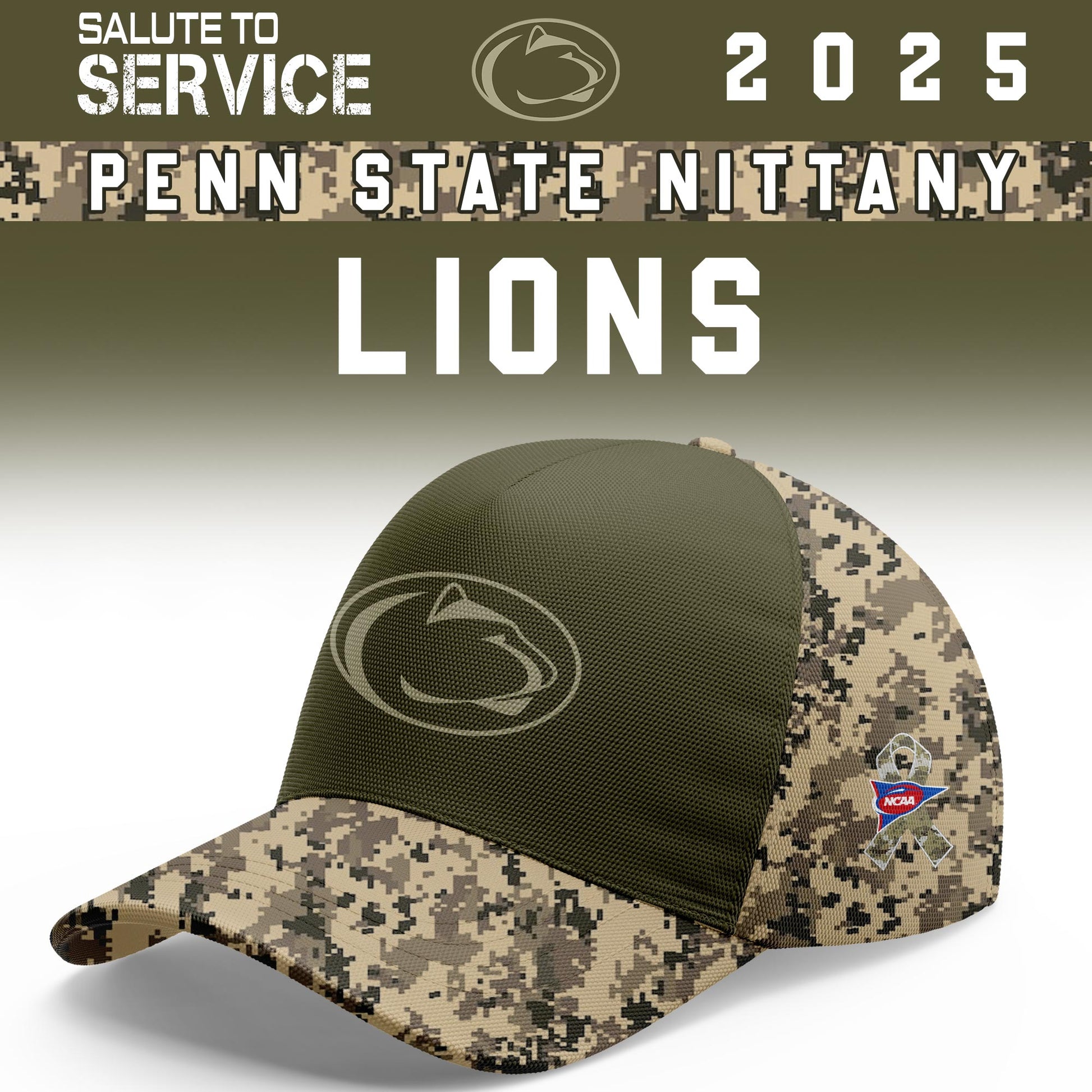 Penn State Nittany Lions Salute To Service Limited Hoodie and Cap 2025 Collection