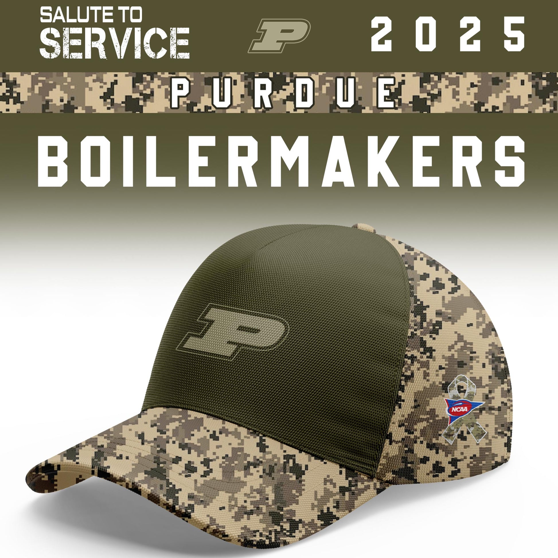Purdue Boilermakers Salute To Service Limited Hoodie and Cap 2025 Collection