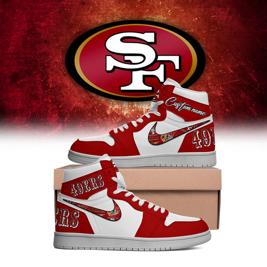 Premium San Francisco 49ers Gear - San Francisco 49ers Air Jordan 1 - Gear Up For Big Game - High-End SF 49ers Merch