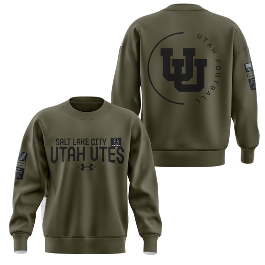 Utah Football Camo 2024 Salute to Service Club Fleece Premium Limited Sweatshirt