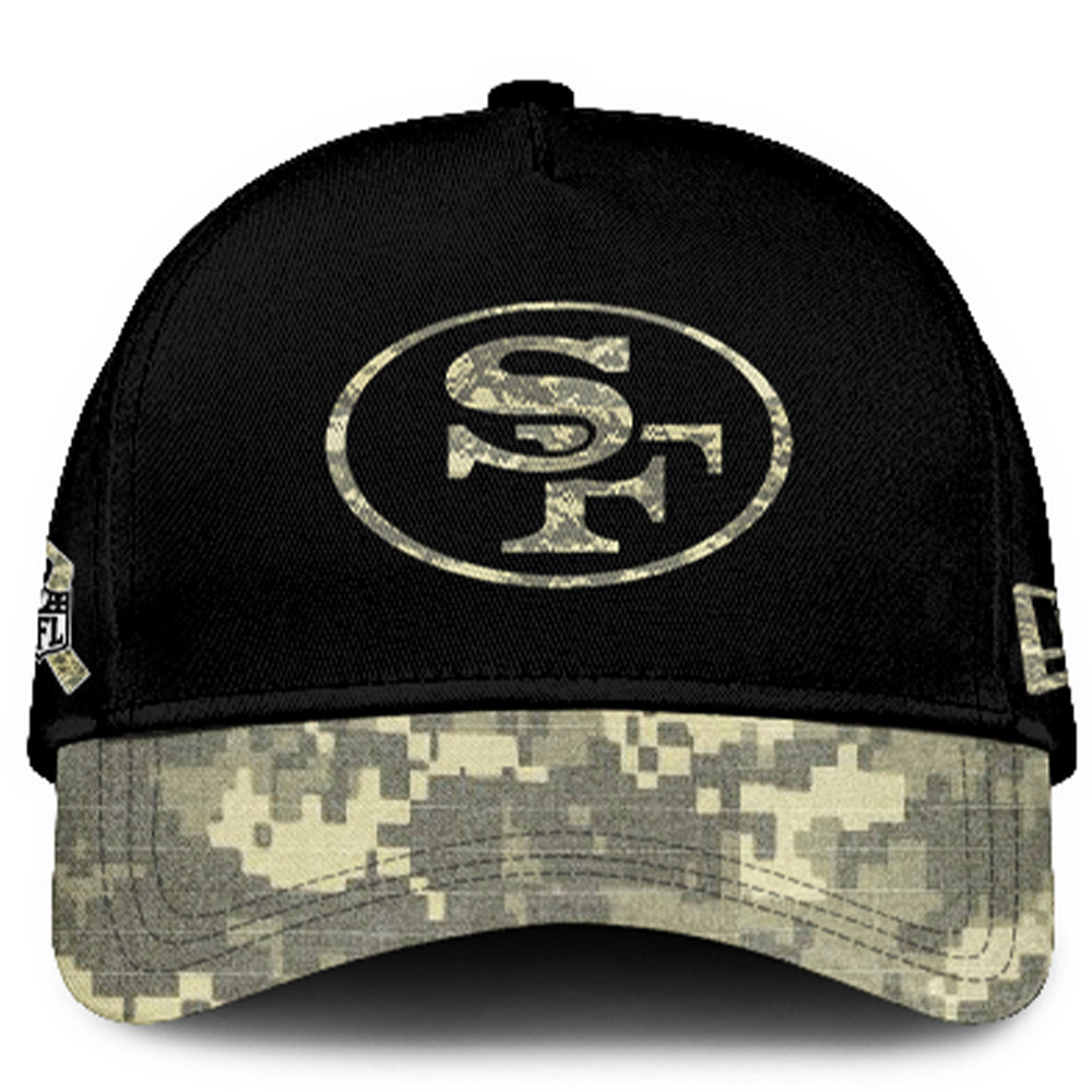 Premium San Francisco 49ers Gear - San Francisco 49ers Camo Hoodie 2024 Salute to Service Club - Gear Up For Big Game - High-End SF 49ers Merch