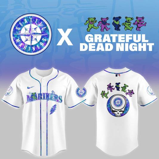 Seattle Mariners 2025 Grateful Dead Night Limited Baseball Jersey