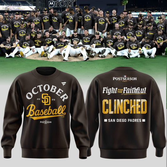 San Diego Padres Fight For The Faithful Postseason October Baseball Sweatshirt For Fans