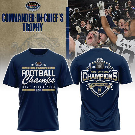Navy Midshipmen T-Shirt - 2025 CIC Champions Shirt