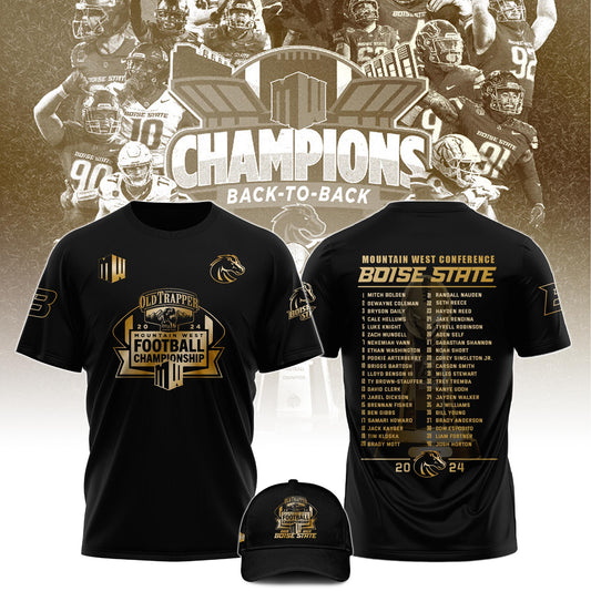 Boise State Broncos 2024 Moutain West Football Champion T-Shirt