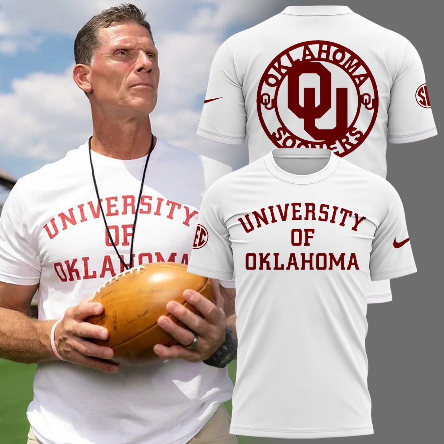 Coach Brent Venables The University Of Oklahoma Football T-Shirt