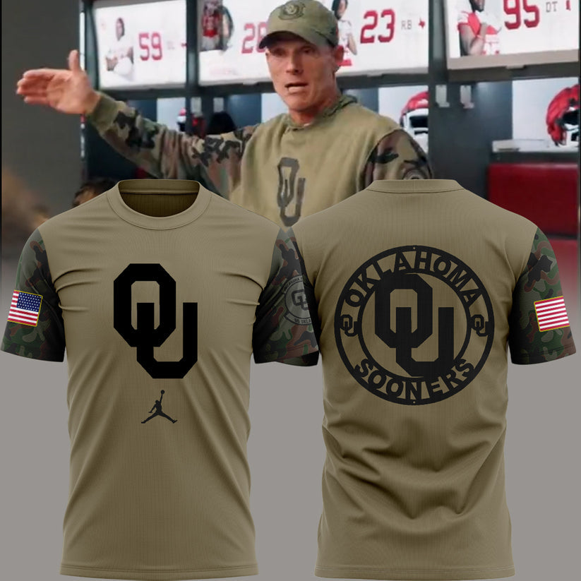 Coach Brent Venables The University Of Oklahoma Football Hoodie Camo