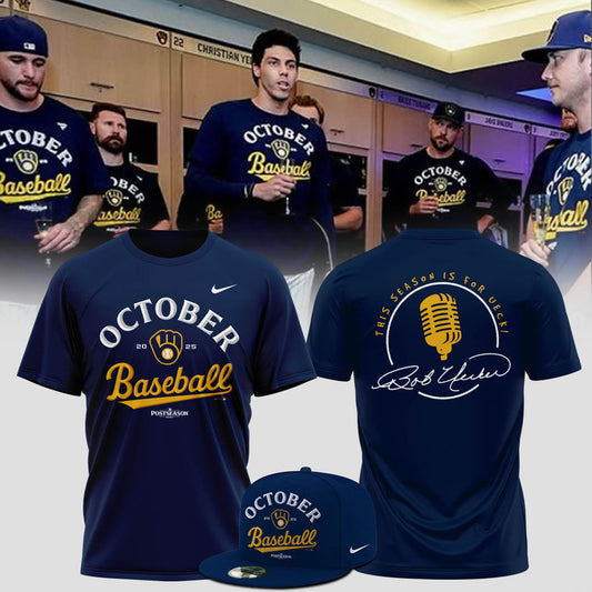 Milwaukee Brewers T-Shirt 2025 October ready, This season is for Ueck!