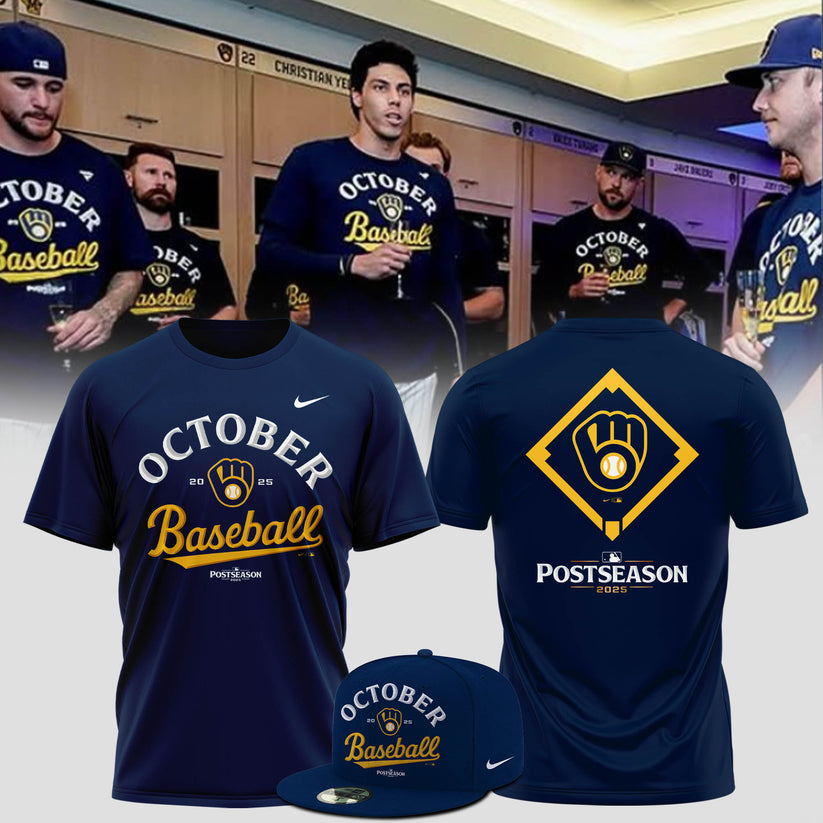 Milwaukee Brewers – 2025 October ready POSTSEASON T-Shirt