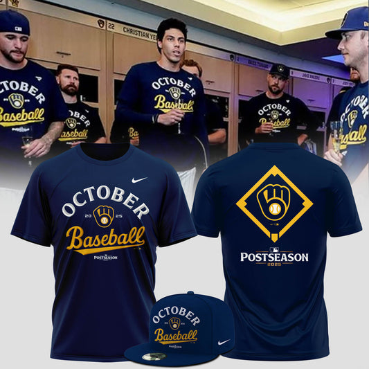 Milwaukee Brewers – 2025 October ready POSTSEASON T-Shirt