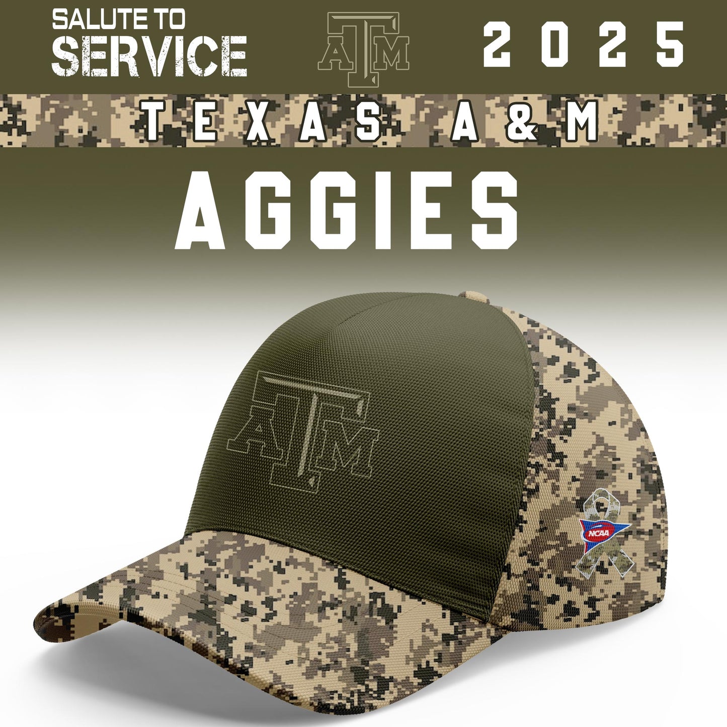 Texas AM Aggies Salute To Service Limited Hoodie and Cap 2025 Collection