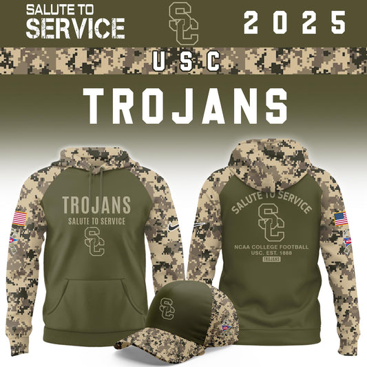 USC Trojans Salute To Service Limited Hoodie and Cap 2025 Collection