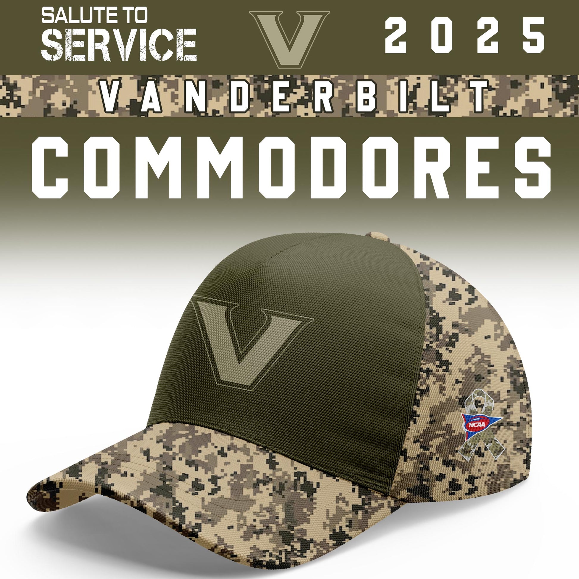 Vanderbilt Commodores Salute To Service Limited Hoodie and Cap 2025 Collection