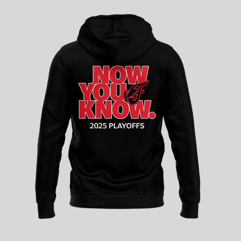 Now You Know Indiana Fever Hoodie WNBA Playoff 2025 Black