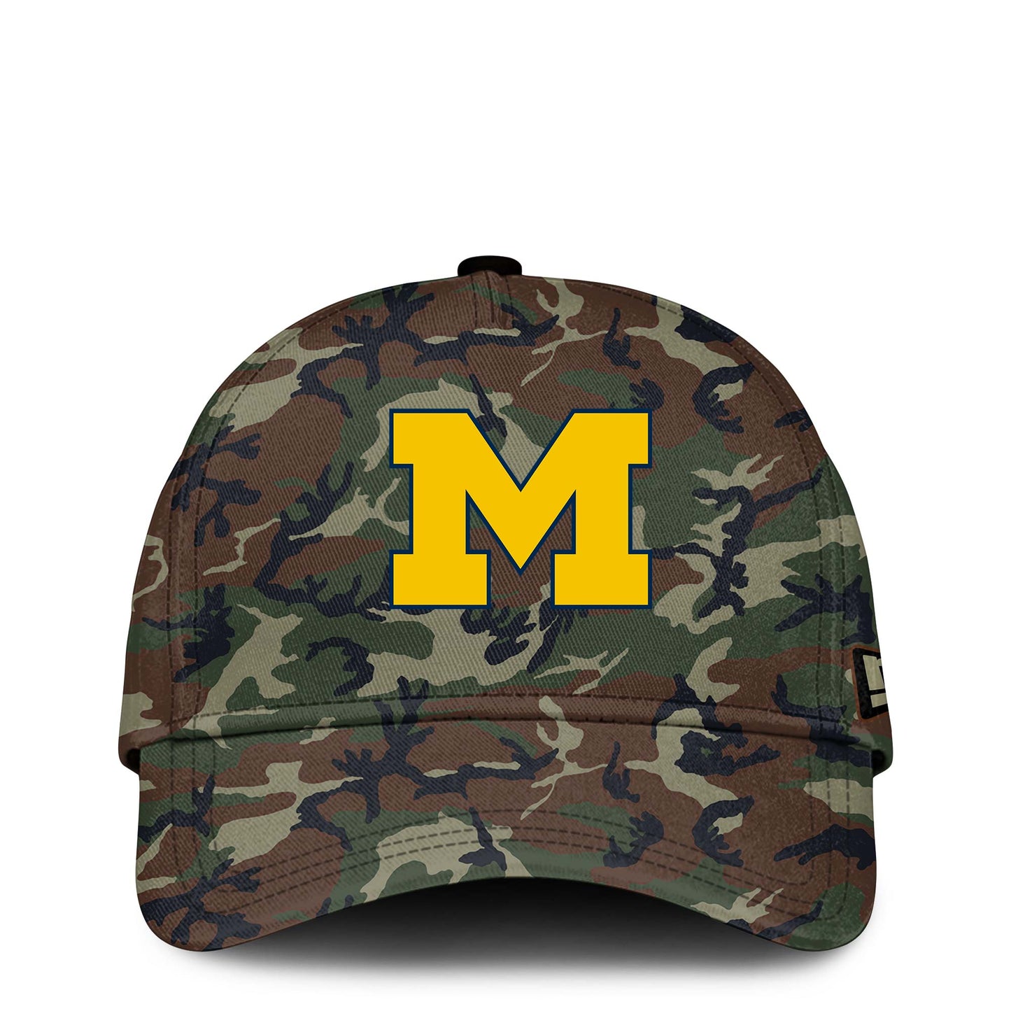 High-End Michigan Wolverines Merch - Michigan Wolverines Jordan Brand 2024 Military Appreciation Club Fleece Pullover Hoodie - Camo - Game Blue! Michigan Wolverines Fan Gear Collection