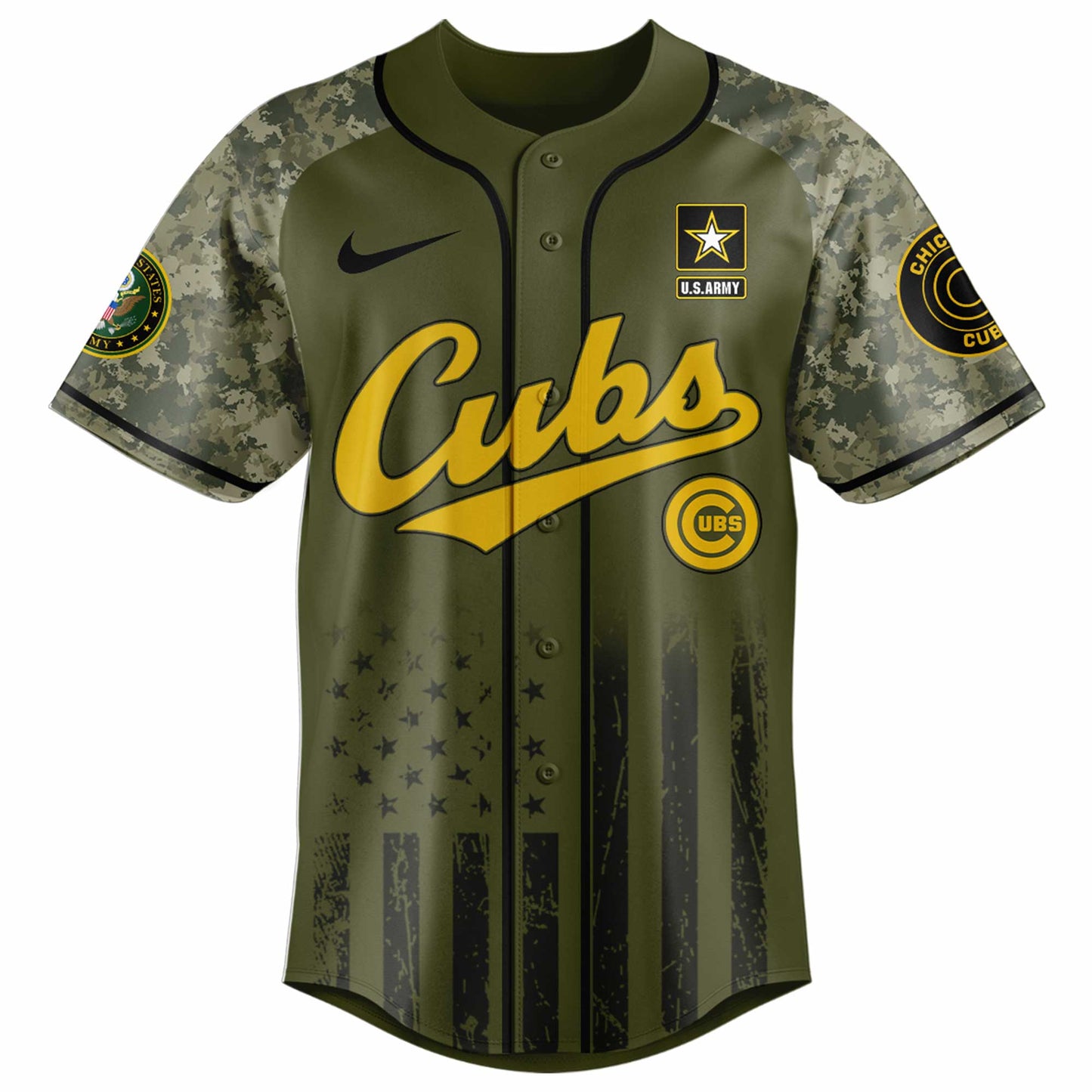 Chicago Cubs MLB x 250 U.S. ARMY Baseball Jersey 03