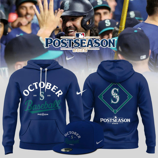 Seattle Mariners 2025 Postseason Collection Hoodie
