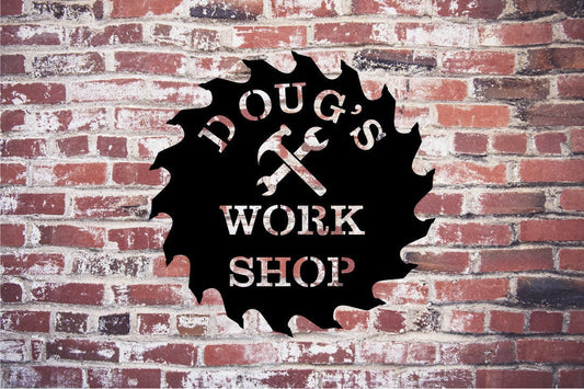 Work Shop Metal Sign / Work Shop Wall Art / Garage Wall Art Sign / Work Shop Sign / Work Shop Home Decor / Metal Wall Art / Metal Home Decor1