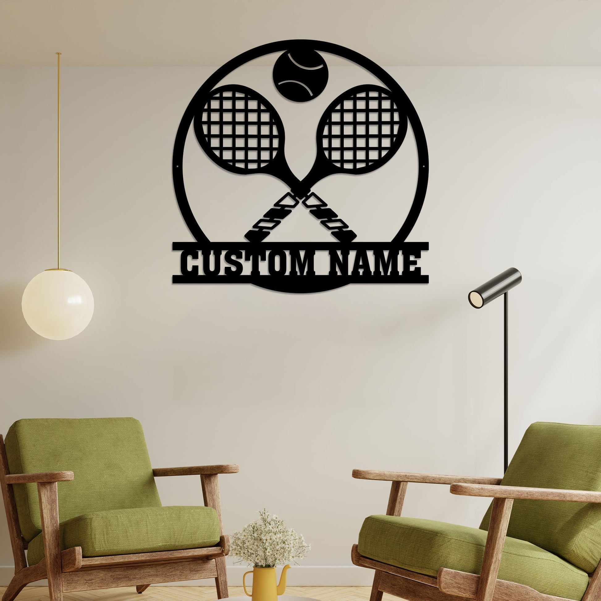 Tennis Metal Wall Art with Led Light, Tennis Gifts for Team, Tennis Coach Gift, Metal Sports Sign Tennis Player Name Sign, Tennis Home Decor