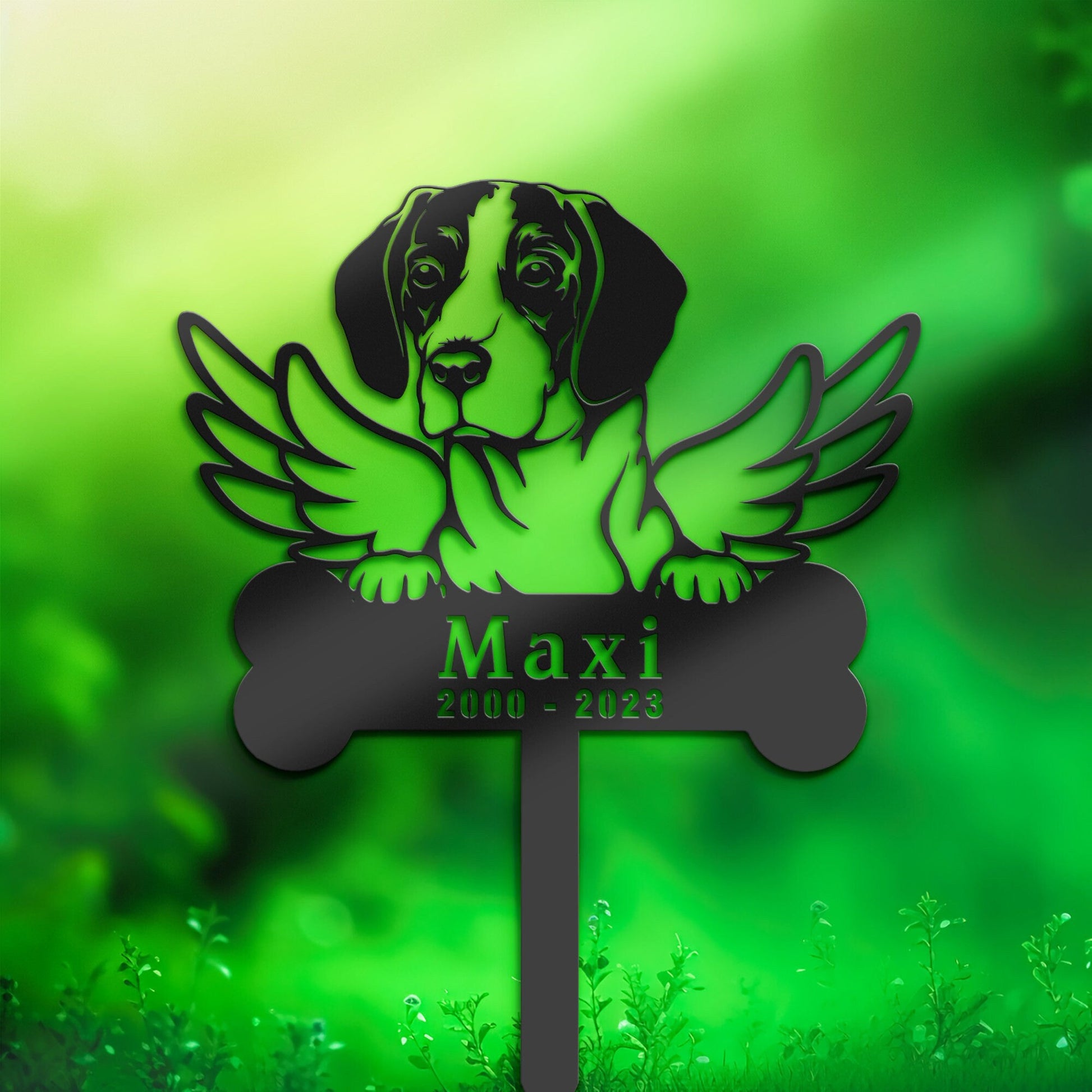 Personalized Istrian Hound Dog Memorial Stake, Metal Stake, Sympathy Sign, Pet Grave Marker, Remembrance Stake