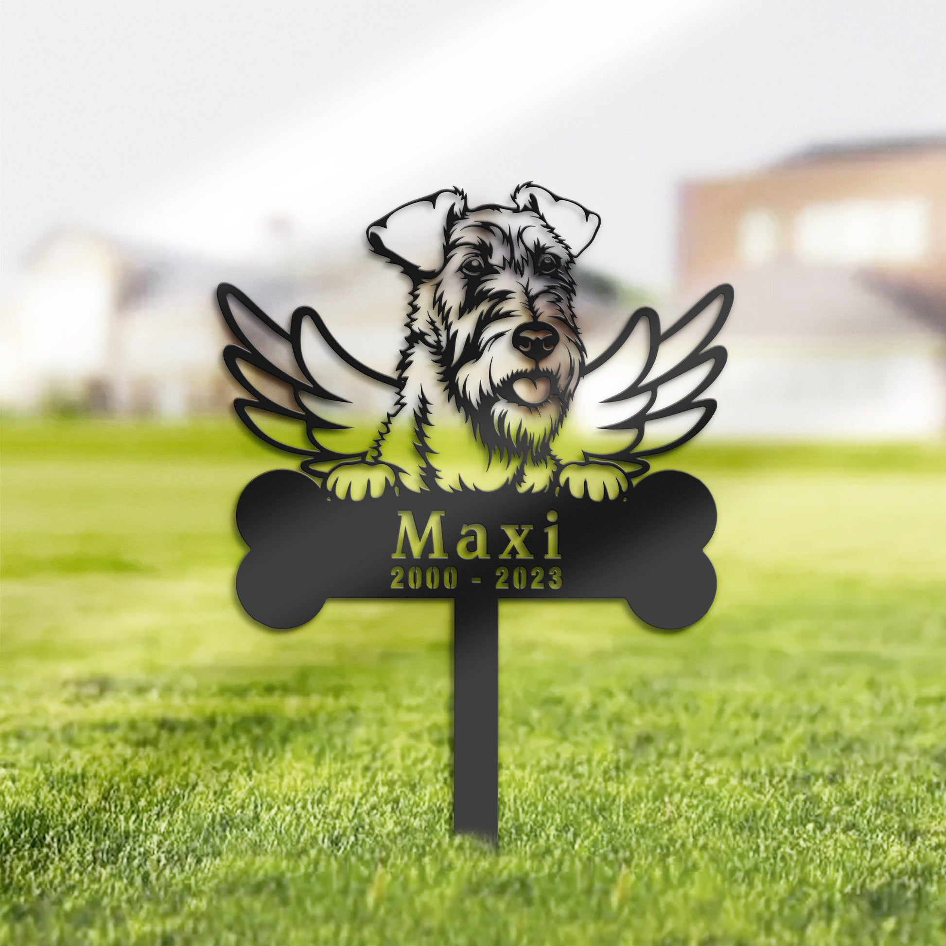 Personalized Irish terrier Dog Memorial Stake, Metal Stake, Sympathy Sign, Pet Grave Marker, Remembrance Stake