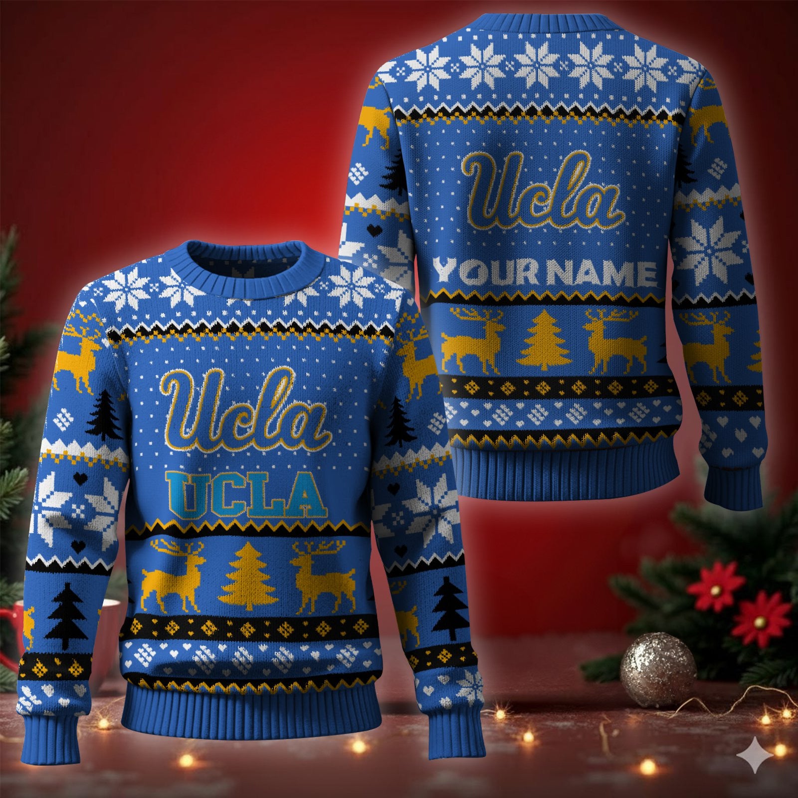 Ucla Bruins Ugly Christmas Sweater - Cozy & Playful Ugly Sweater Design