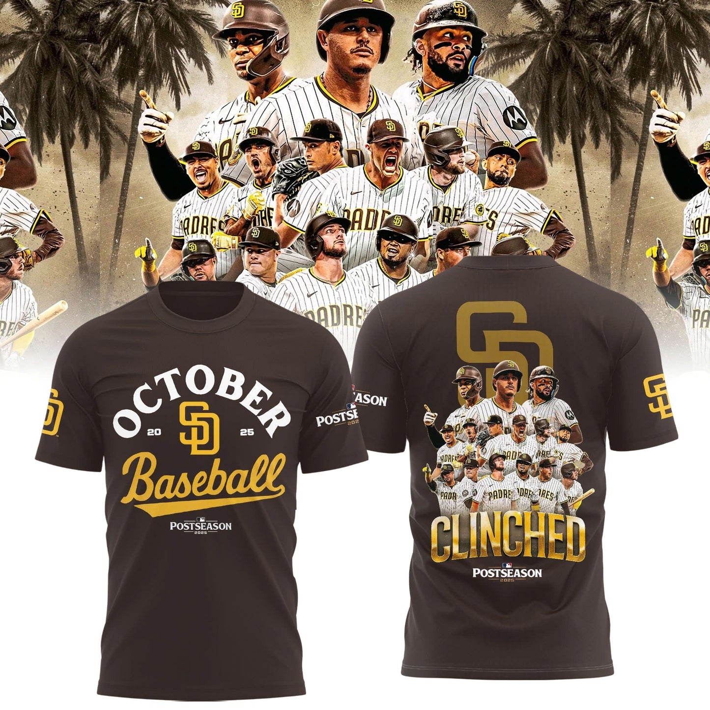 San Diego Padres October 2025 Postseason T-Shirt