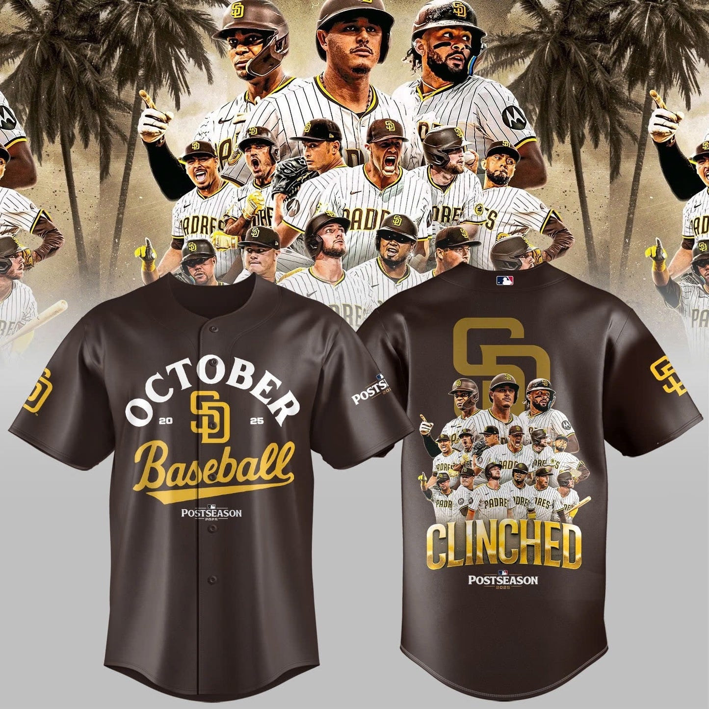 San Diego Padres October 2025 Postseason Baseball Jersey