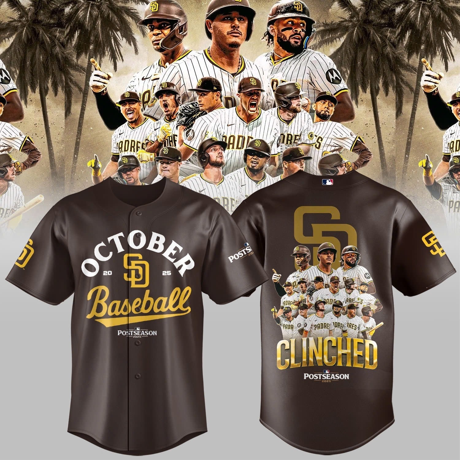 San Diego Padres October 2025 Postseason Baseball Jersey