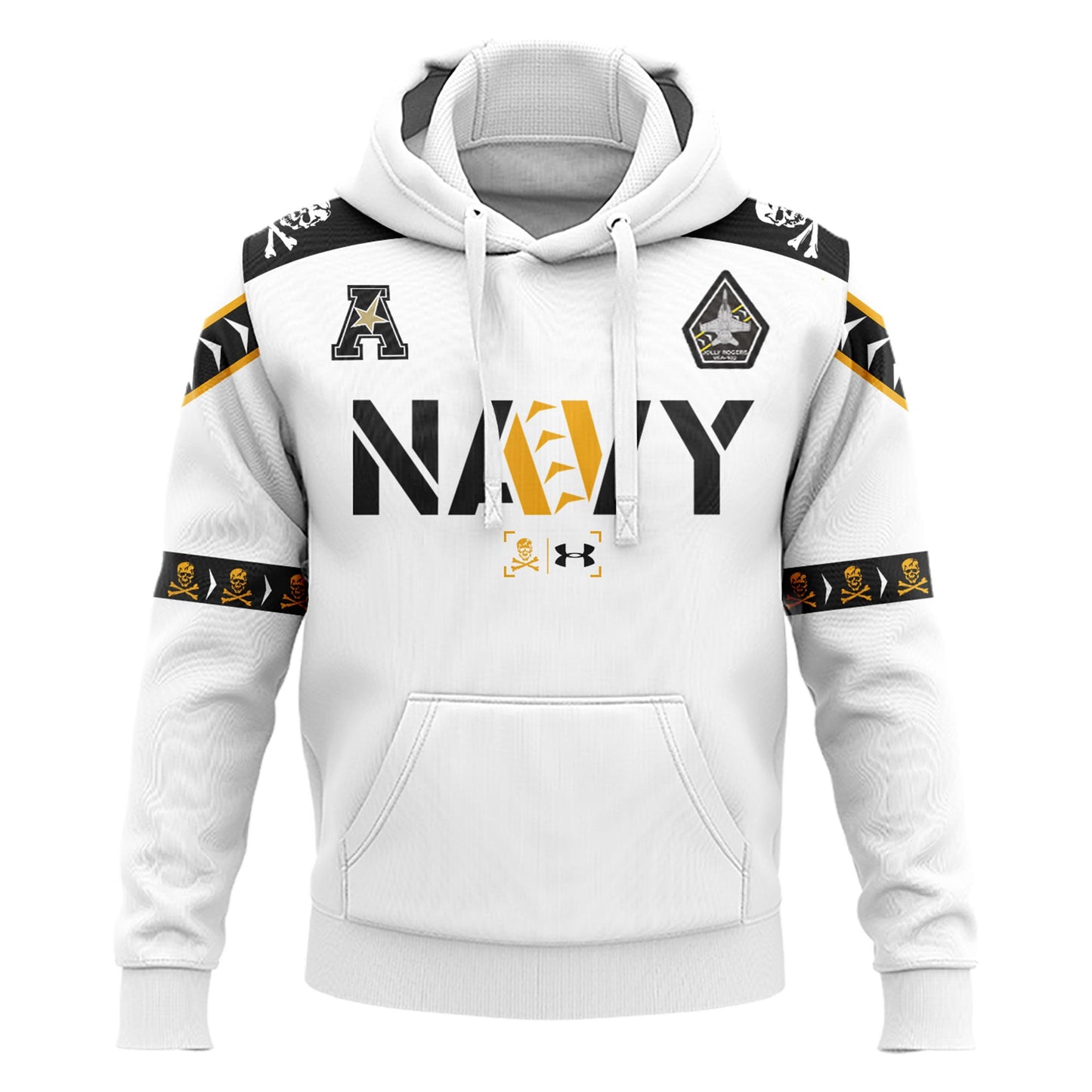 Premium Navy Midshipmen Merch For Fan - Navy Midshipmen Uniform Honoring the Jolly Rogers Hoodie