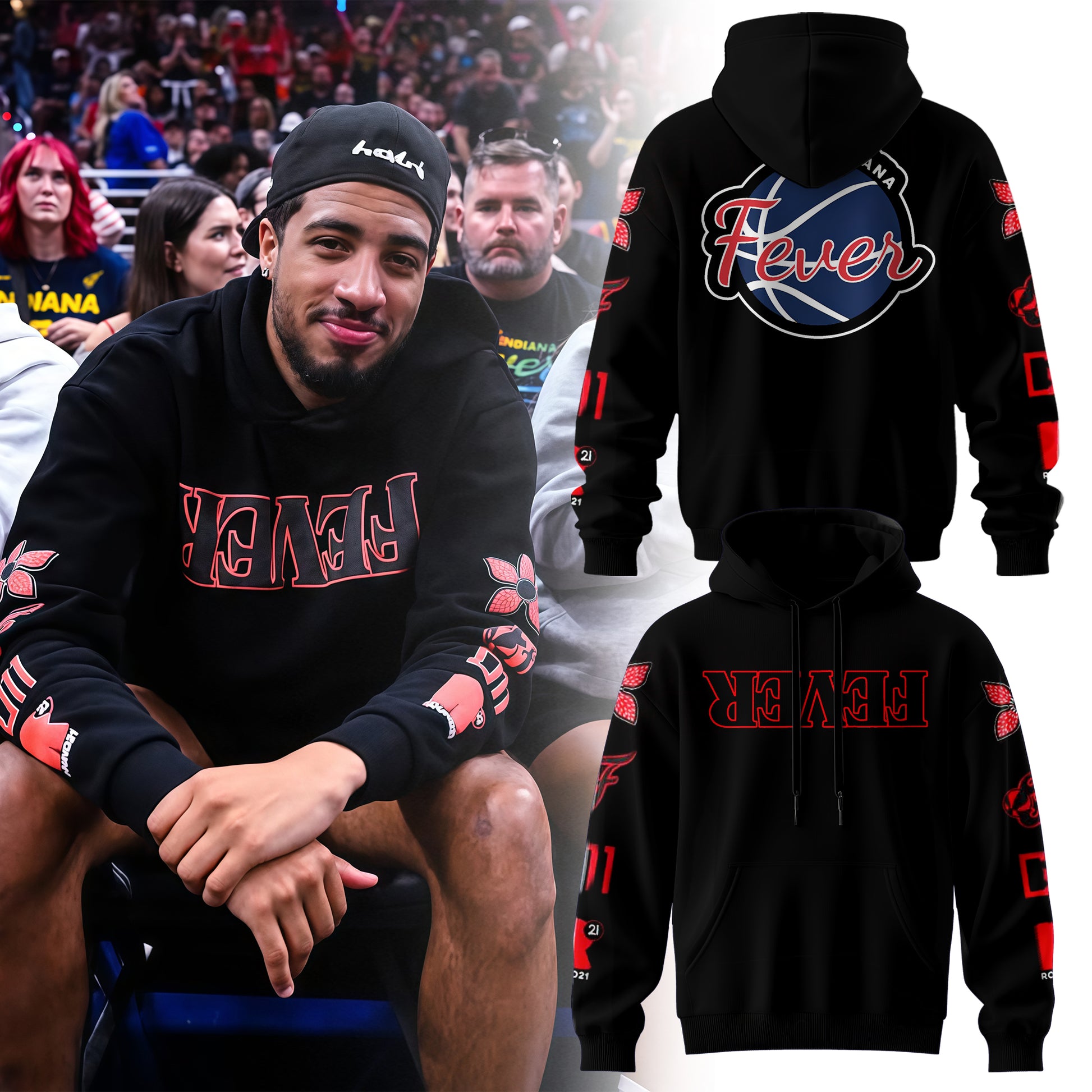 Indiana Fever Stranger Things Hoodie