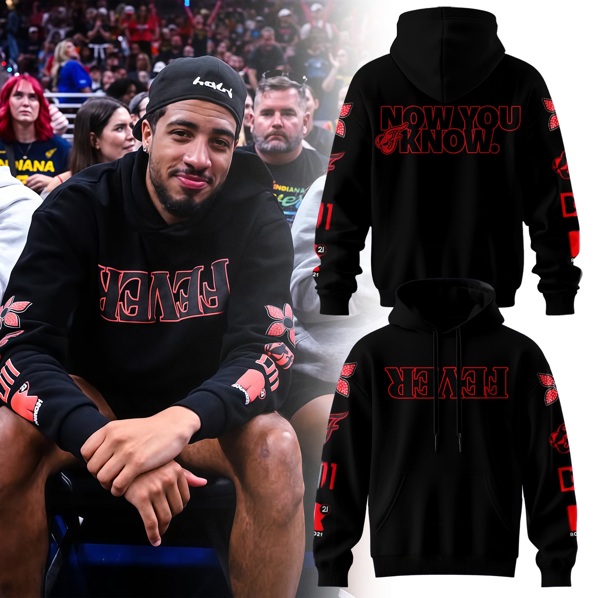 Indiana Fever Limited Edition Stranger Things Hoodie