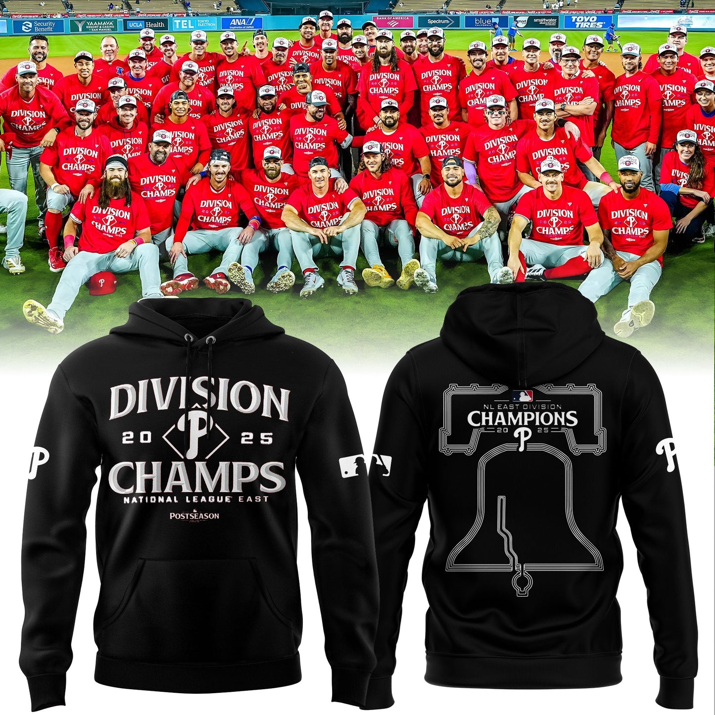 Philadelphia Phillies Hoodie BACK-TO-BACK NL EAST CHAMPIONS