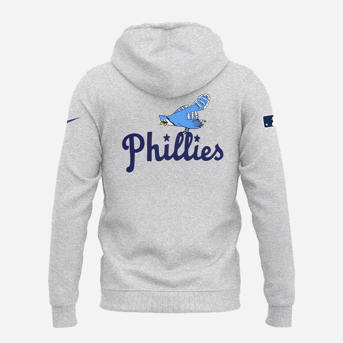 Philadelphia Phillies  Grey Blue Jay Logo 40's Hoodie For Fans